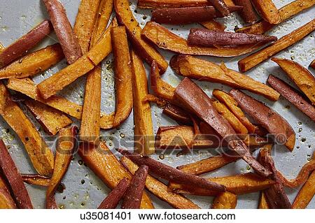 Stock Image - Sweet potato fries. Fotosearch