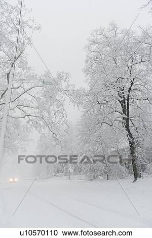 USA, New Jersey, Montclair, Country road in winter View Large Photo Image Stock Image - USA, New Jersey, Montclair, Country road in winter. Fotosearch