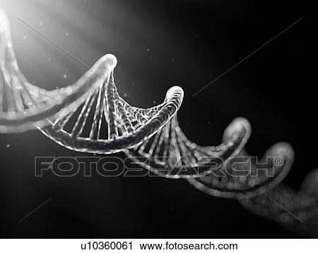 3D illustration of DNA on dark background. View Large Photo Image Stock Image - 3D illustration of DNA on dark background.. Fotosearch