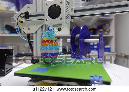 Stock Image - 3D printer failure.. Fotosearch