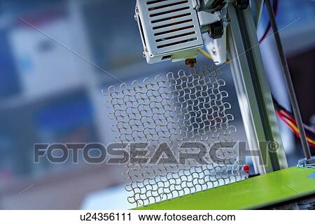Stock Image - 3d printing metamaterial prototype.. Fotosearch