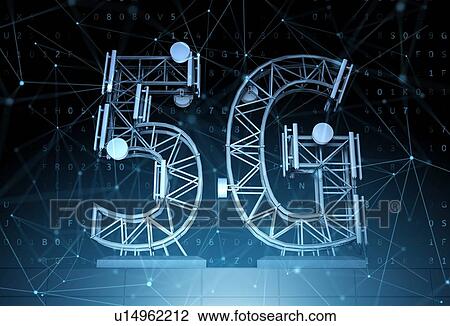 5G symbol made from metal wireframe on abstract digital background. 3D illustration. View Large Photo Image Stock Image - 5G symbol made from metal wireframe on abstract digital background. 3D illustration.. Fotosearch