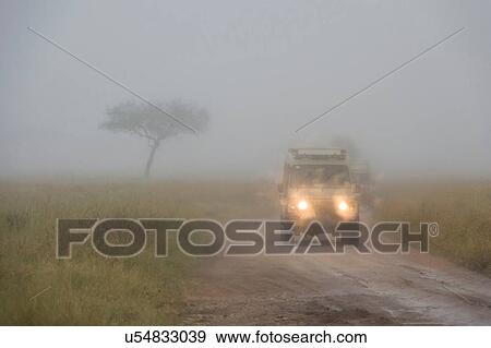 A safari vehicle driving in a rainstorm, Seronera, Serengeti National Park, Tanzania View Large Photo Image Stock Photo - A safari vehicle driving in a rainstorm, Seronera, Serengeti National Park, Tanzania. Fotosearch