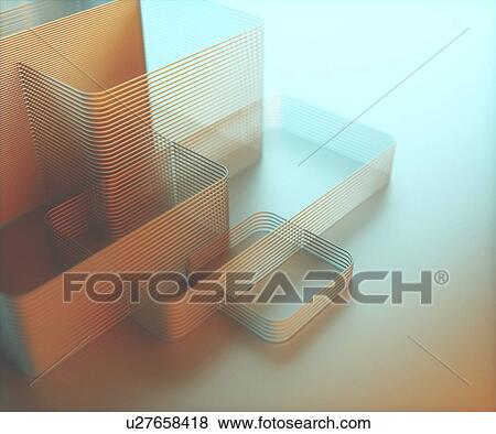 Stock Photo - Abstract 3d patterns, illustration.. Fotosearch