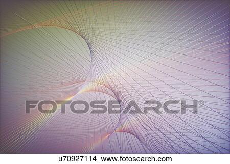 Picture - Abstract curved lines and patterns, illustration.. Fotosearch