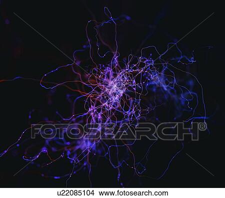 Picture - Abstract neurons, illustration.. Fotosearch