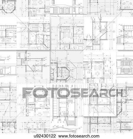 Architectural plans, illustration. View Large Photo Image Stock Image - Architectural plans, illustration.. Fotosearch