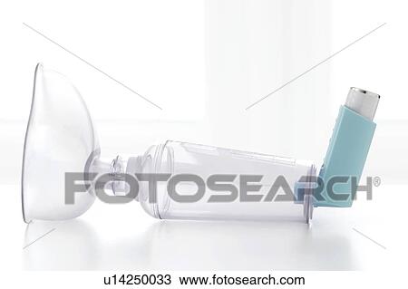 Asthma spacer against a white background. View Large Photo Image Stock Image - Asthma spacer against a white background.. Fotosearch