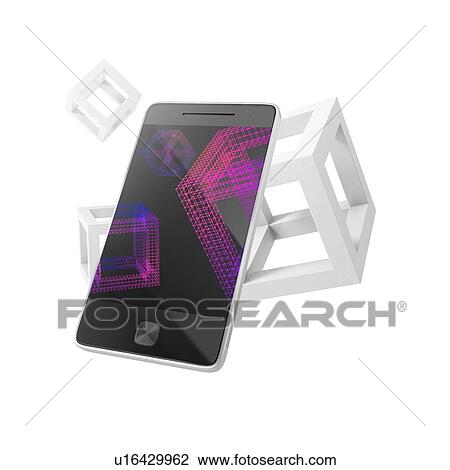 Stock Image - Augmented reality, illustration.. Fotosearch