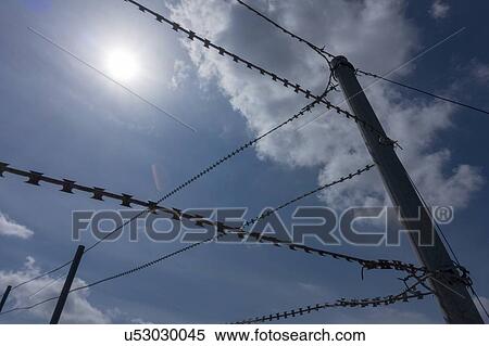 Barbed wire. View Large Photo Image Stock Photography - Barbed wire.. Fotosearch
