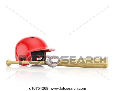 Baseball equipment, illustration. View Large Photo Image Stock Photo - Baseball equipment, illustration.. Fotosearch