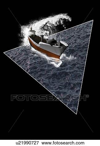 Stock Photo - Bermuda triangle, conceptual illustration.. Fotosearch