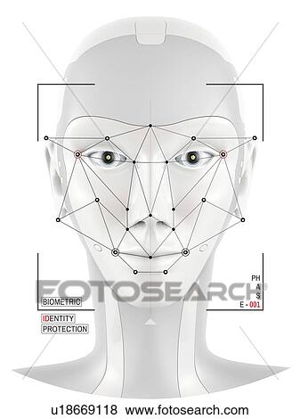 Stock Photo - Biometric verification, illustration.. Fotosearch