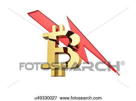 Bitcoin crash concept. 3D illustration. View Large Photo Image Stock Photo - Bitcoin crash concept. 3D illustration.. Fotosearch
