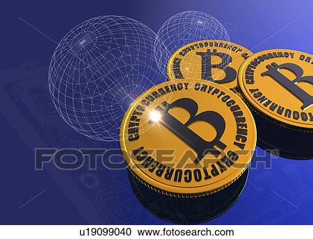 Bitcoins, illustration. View Large Photo Image Stock Image - Bitcoins, illustration.. Fotosearch