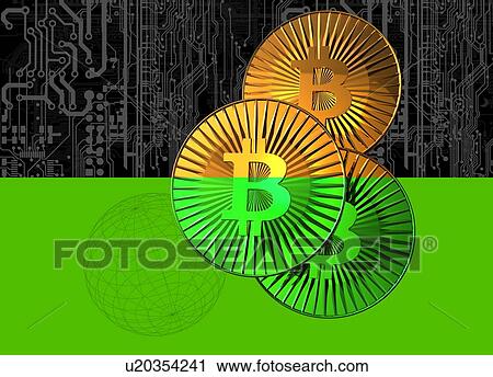 Bitcoins, illustration. View Large Photo Image Stock Image - Bitcoins, illustration.. Fotosearch