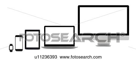 Blank digital device screens. View Large Photo Image Stock Image - Blank digital device screens.. Fotosearch