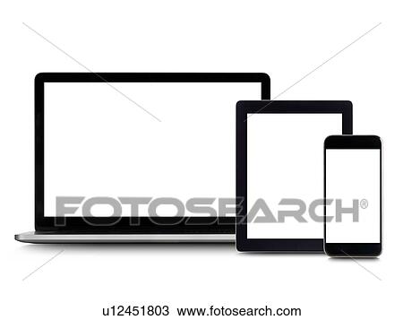 Blank digital device screens. View Large Photo Image Stock Image - Blank digital device screens.. Fotosearch