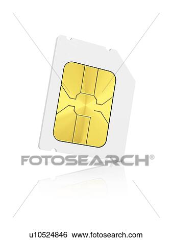 Blank Micro-SIM card, illustration View Large Photo Image Stock Photograph - Blank Micro-SIM card, illustration. Fotosearch