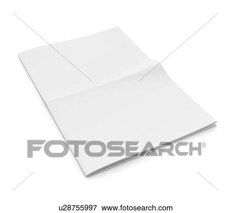 Blank newspaper on white background, illustration. View Large Photo Image Stock Photo - Blank newspaper on white background, illustration.. Fotosearch