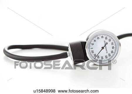 Stock Photo - Blood pressure gauge, studio shot.. Fotosearch