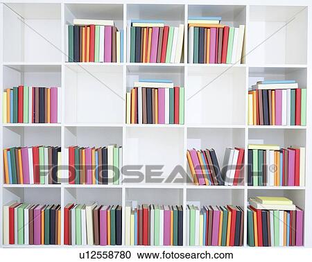 Stock Image - Books on a bookshelf.. Fotosearch