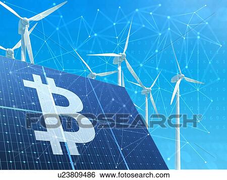 Business model of solar-powered bitcoin mining. 3d illustration. View Large Photo Image Stock Photograph - Business model of solar-powered bitcoin mining. 3d illustration.. Fotosearch