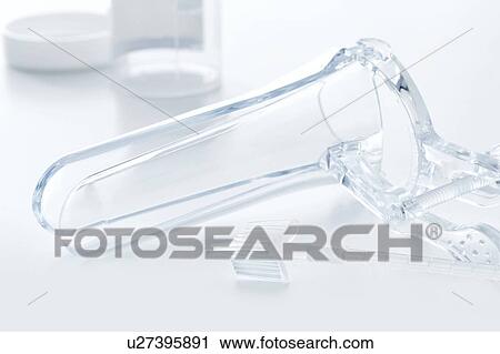 Stock Image - Cervical smear instrument, studio shot.. Fotosearch