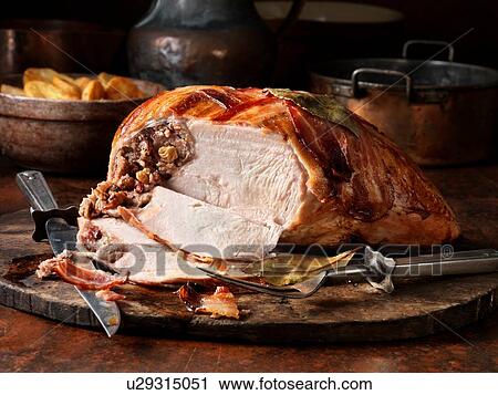 Christmas turkey crown roast View Large Photo Image Stock Image - Christmas turkey crown roast. Fotosearch