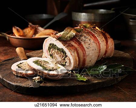 Christmas turkey roulade View Large Photo Image Picture - Christmas turkey roulade. Fotosearch