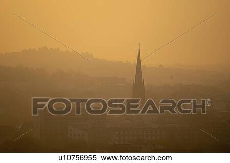 Church spire at sunrise. View Large Photo Image Stock Photography - Church spire at sunrise.. Fotosearch