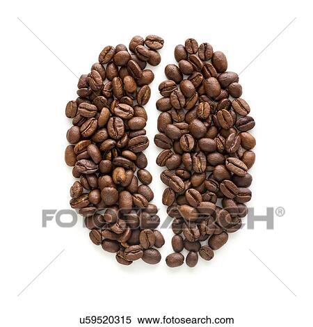 Stock Photography - Coffee beans in a coffee bean shape.. Fotosearch