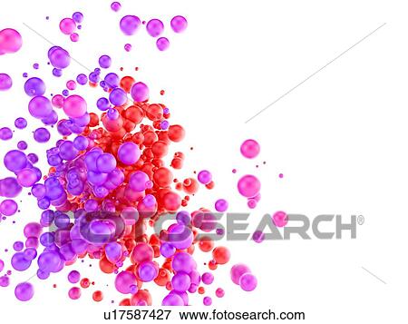 Colorful abstract background. Many spherical particles isolated on a white background. 3D illustration. View Large Photo Image Stock Photo - Colorful abstract background. Many spherical particles isolated on a white background. 3D illustration.. Fotosearch