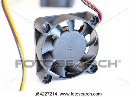 Picture - Computer fan isolated on white background.. Fotosearch