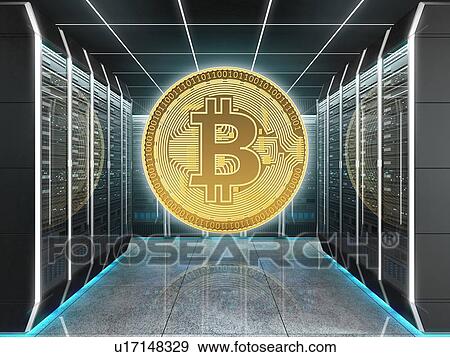 Concept of the bitcoin production, mining of cryptocurrency at the digital farm. 3D illustration. View Large Photo Image Stock Photo - Concept of the bitcoin production, mining of cryptocurrency at the digital farm. 3D illustration.. Fotosearch