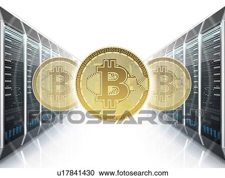 Concept of the mining of cryptocurrency bitcoin on digital farm. 3D illustration. View Large Photo Image Stock Image - Concept of the mining of cryptocurrency bitcoin on digital farm. 3D illustration.. Fotosearch