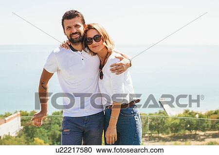 Couple by seaside terrace, Odessa, Ukraine View Large Photo Image Stock Image - Couple by seaside terrace, Odessa, Ukraine. Fotosearch
