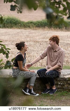 Couple enjoying countryside View Large Photo Image Stock Photo - Couple enjoying countryside. Fotosearch