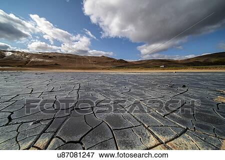 Cracked, dried mud, Iceland. View Large Photo Image Stock Photo - Cracked, dried mud, Iceland.. Fotosearch