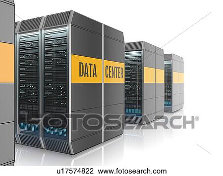 Stock Image - Data centre, illustration. Fotosearch