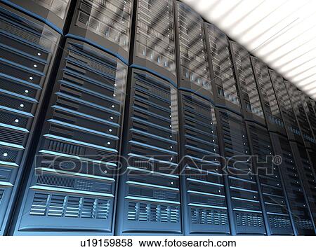 Stock Photo - Data centre, illustration. Fotosearch