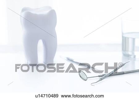 Stock Photo - Dental equipment against a white background.. Fotosearch