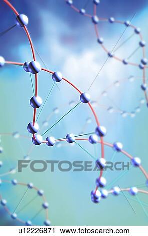 Stock Image - DNA (deoxyribonucleic acid) structure, illustration.. Fotosearch
