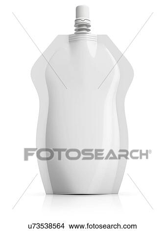Doypack pouch, illustration. View Large Photo Image Picture - Doypack pouch, illustration.. Fotosearch