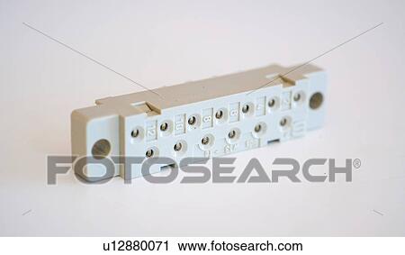 Stock Image - Electronics connectors.. Fotosearch