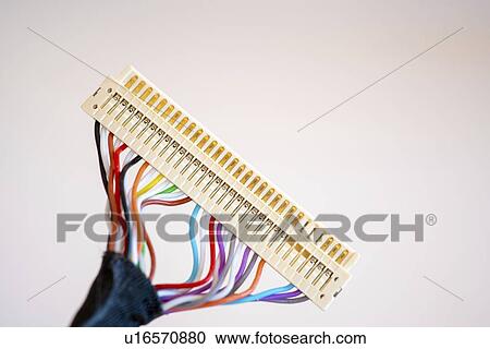 Stock Image - Electronics connectors.. Fotosearch