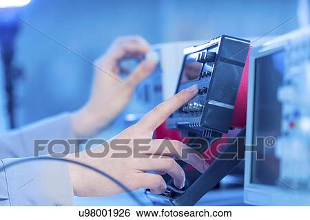 Stock Photograph - Electronics measuring equipment.. Fotosearch
