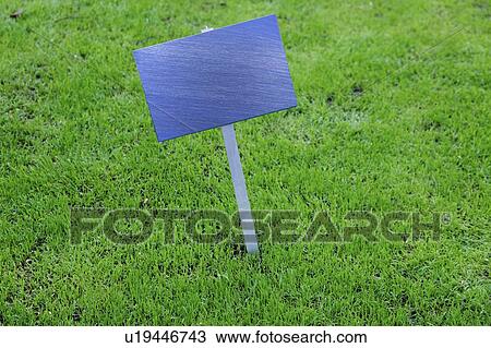 Stock Image - Empty sign on lawn.. Fotosearch