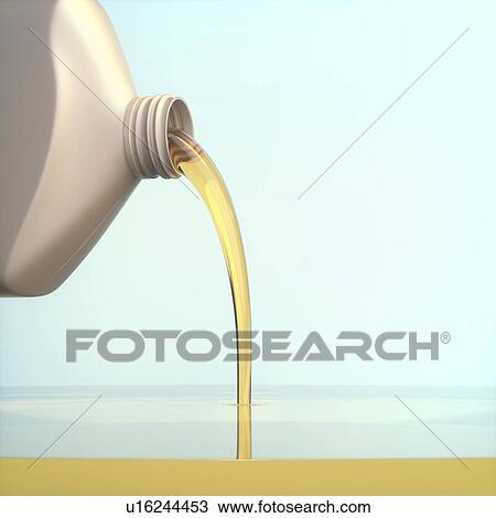 Engine oil being poured from a bottle, illustration. View Large Photo Image Stock Image - Engine oil being poured from a bottle, illustration.. Fotosearch