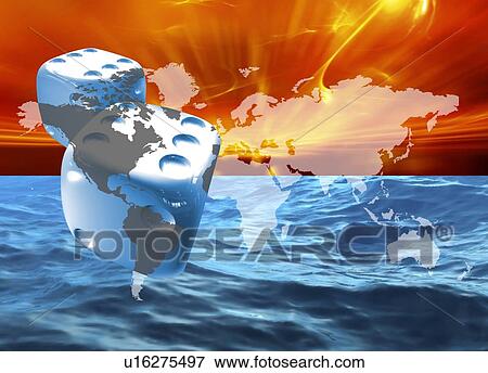 Environmental gambling, conceptual illustration. View Large Photo Image Stock Photo - Environmental gambling, conceptual illustration.. Fotosearch